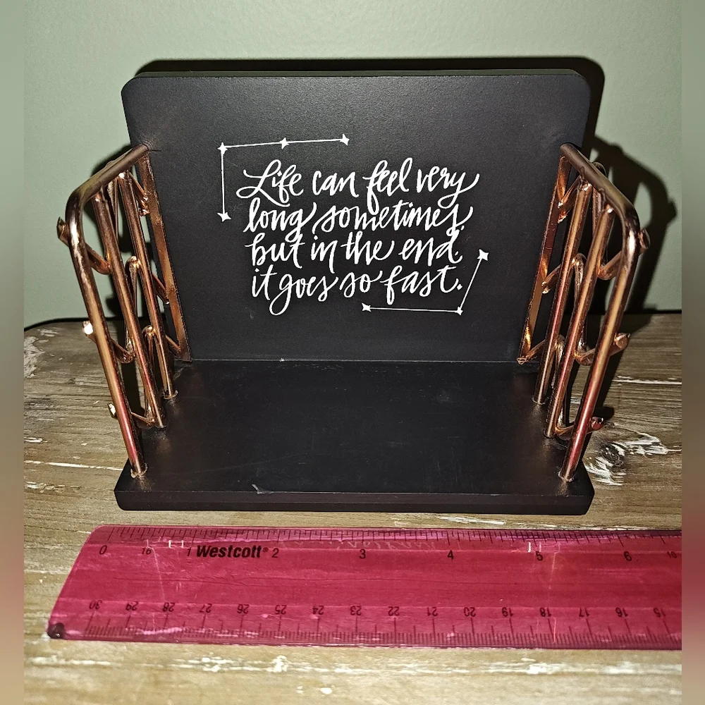 OwlCrate The Invisible Life of Addie LaRue wooden block desk calendar
